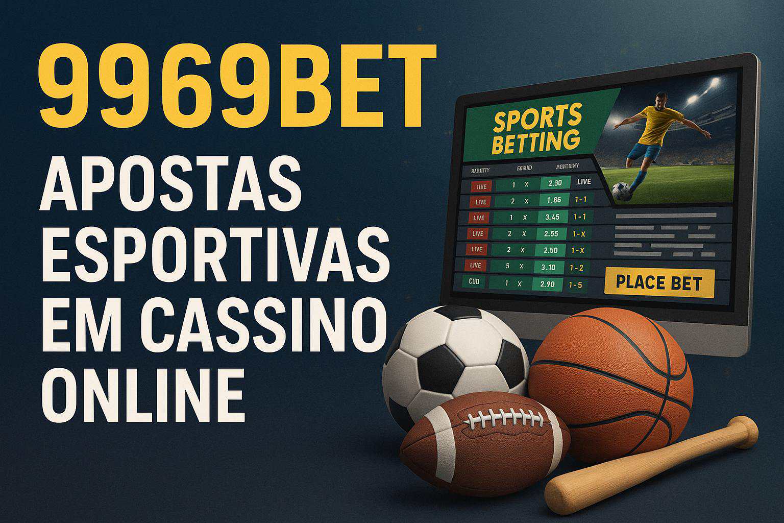 Apostas esportivas no cassino online 9969BET
